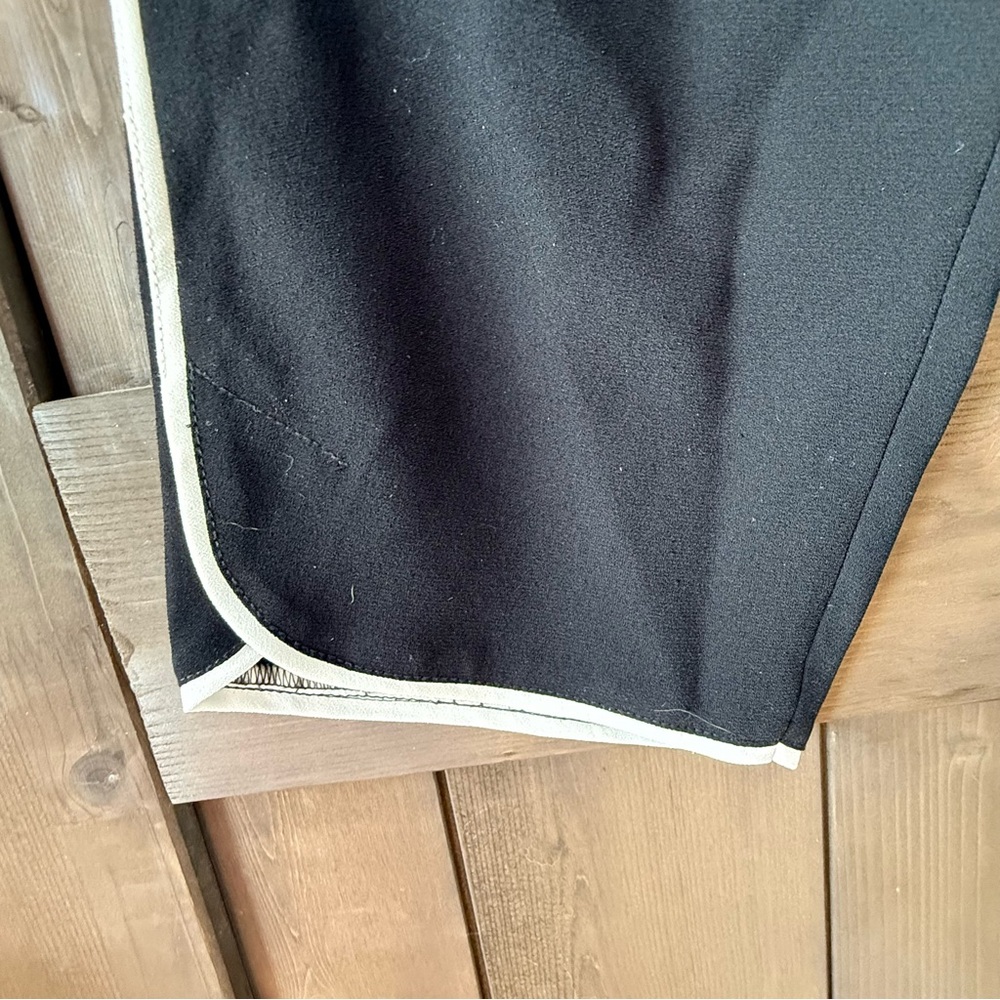 BCBGMaxAzria Black Jogger Pants with White Side Stripes - Picture 3 of 9